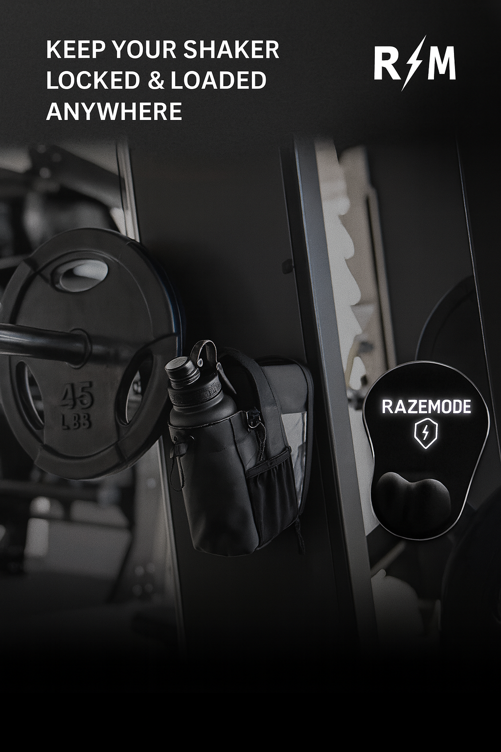 RAZEMODE™ Magnetic Shaker Holder – Keep Your Shaker Locked & Loaded Anywhere