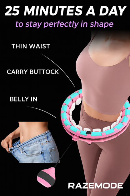RAZEMODE™ Gravity Hoop - Weighted smart hula hoop for Core Strengh and Fat Burn
