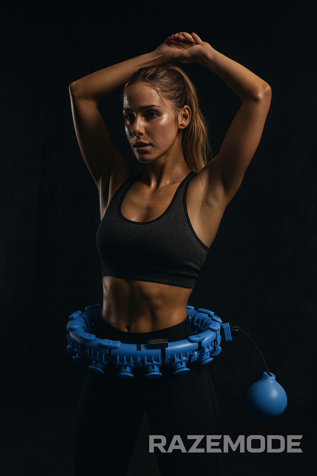 RAZEMODE™ Gravity Hoop - Weighted smart hula hoop for Core Strengh and Fat Burn